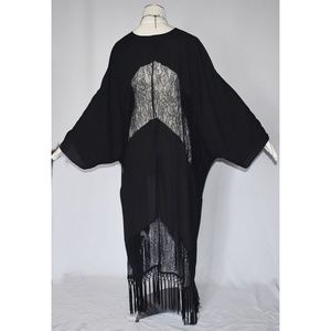 Melissa McCarthy Jackets & Coats - Melissa McCarthy Seven Black Fringe Kimono Jacket Melissa McCarthy Jackets & Coats - Melissa McCarthy Seven Black Fringe Kimono Jacket